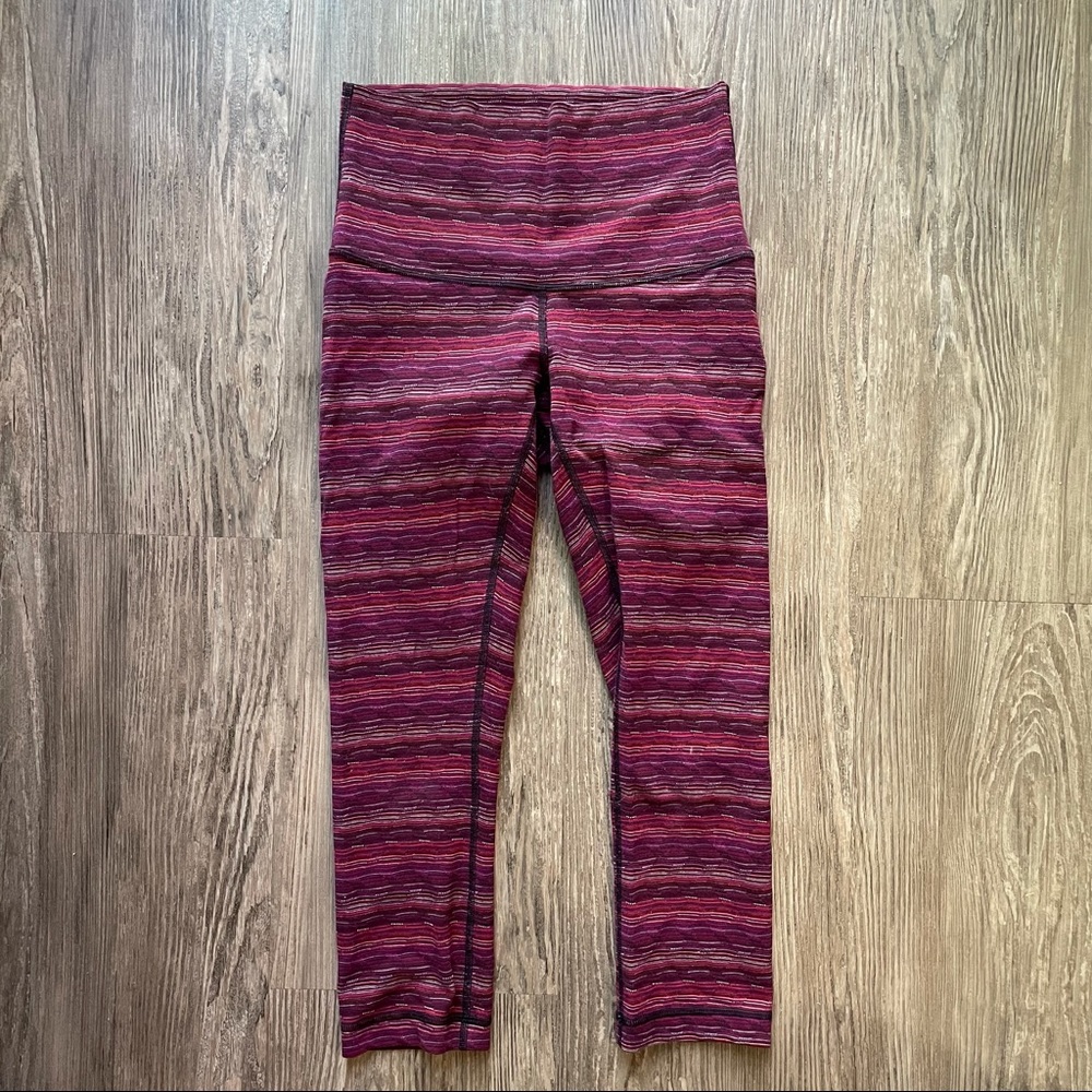 Lululemon High Waisted/Cropped Yoga Leggings
